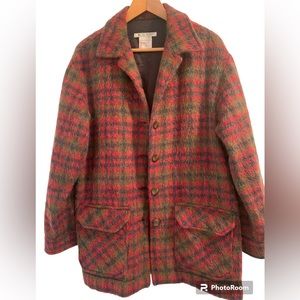 Vintage Wool Red Plaid Shacket